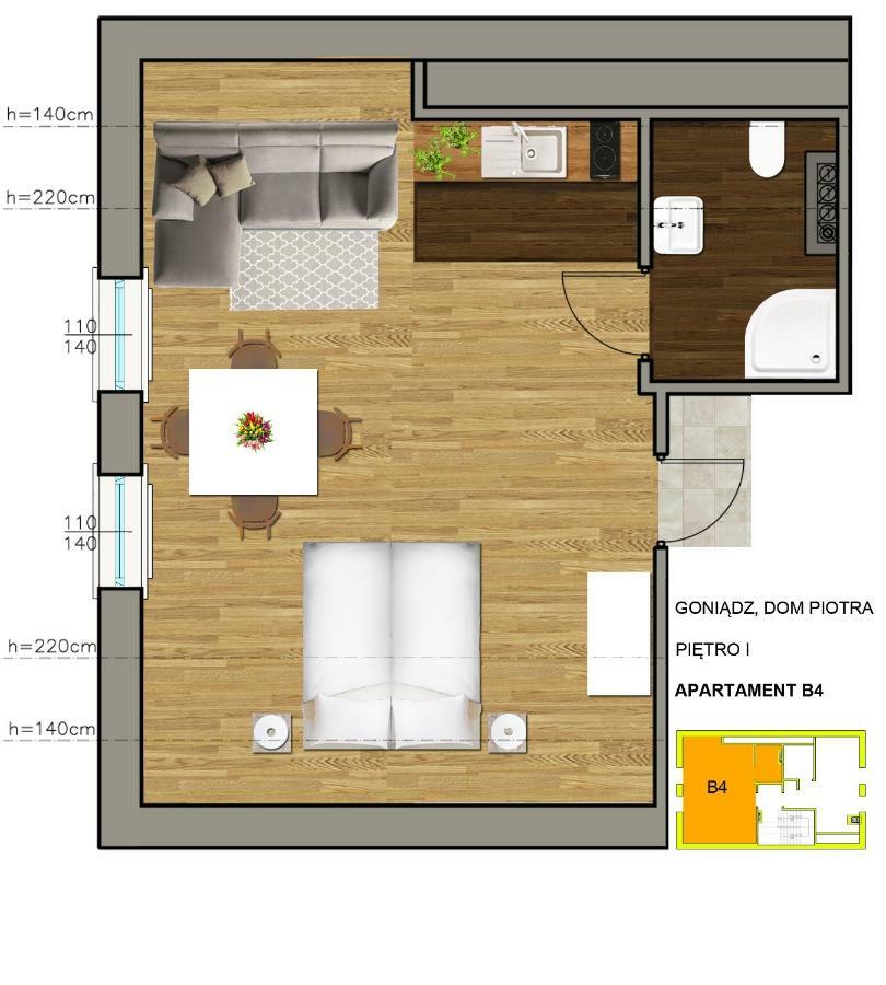 Dom Piotra Apartment Гонендз Екстериор снимка
